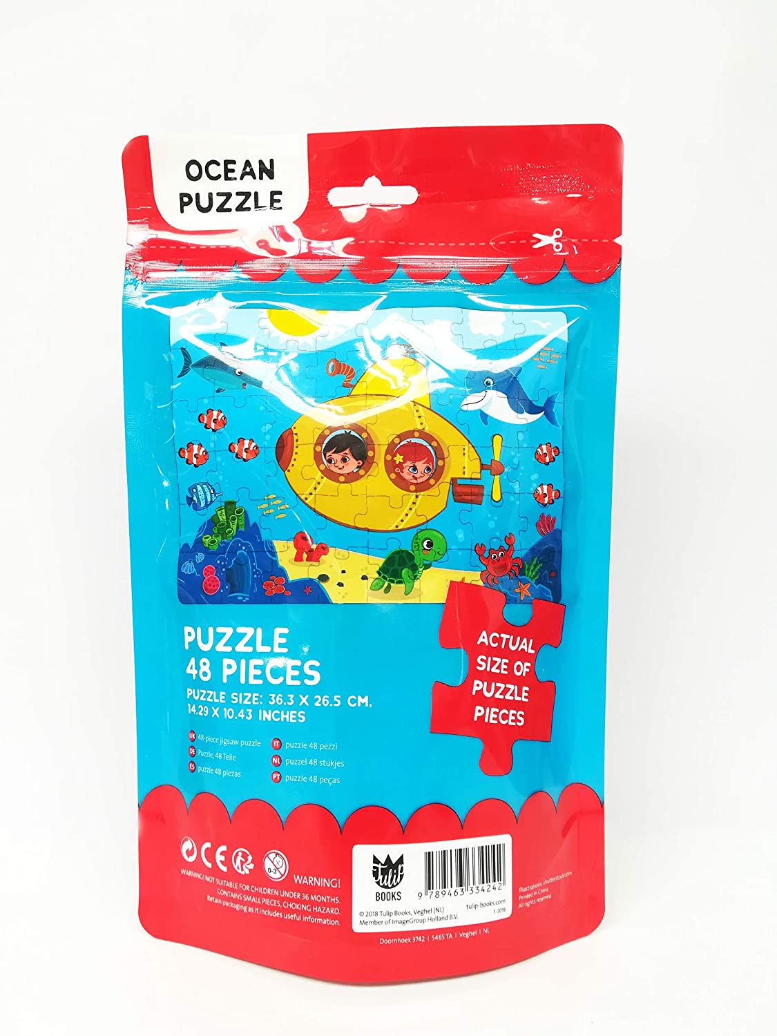 48 Piece Jigsaw Puzzle Bag: Ocean Puzzle