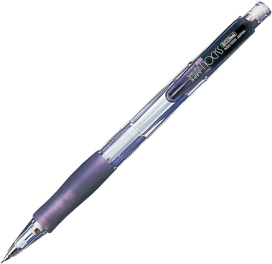 Bút Chì Bấm Sakura Nocks 0.5mm 100K Màu Xám