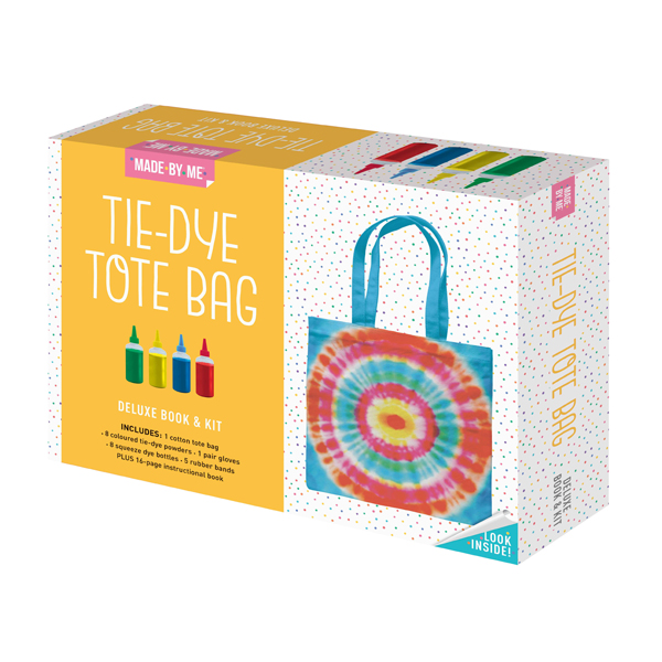 Tie Dye Tote Bag- Made by Me Deluxe Book & Kit Tie Dye Tote Bag- Made by Me Deluxe Book & Kit